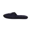 Custom Black Terry Spa Slippers with Gold Embroidery – Luxury Hotel Slippers Manufacturer