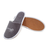 Custom Eco Hotel Slippers with Velour Upper And Cork Sole for Bulk Supply