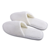 Custom Striped Coral Fleece Slippers Bulk Hotels Slippers for Spa