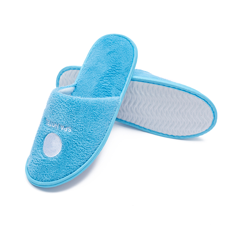 Coral Fleece Hotel Slippers with EVA Sole for Bulk Supply