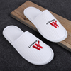 Custom White Waffle Hotel Slippers – Soft Luxury Disposable Footwear for Hotels, B2B Bulk Supplier & Manufacturer