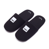 Custom Black Waffle Hotel Slippers – Spa & Luxury Disposable Footwear for Hotels, B2B Supplier & Manufacturer