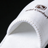White Terry Disposable Hotel Slippers with Custom Logo – Eco Paper Packaging Bulk Supply Manufacturer