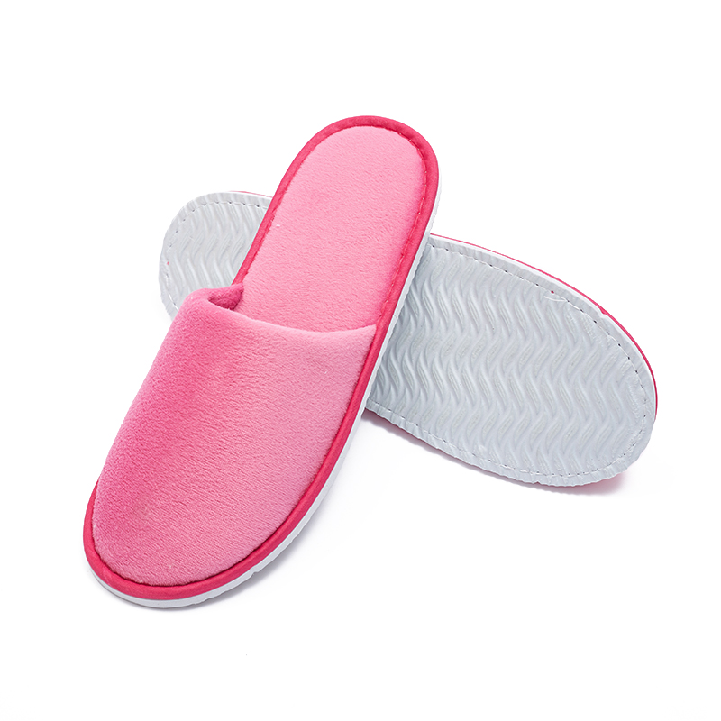 Velour Women’s Hotel Slippers with Non-Slip Sole – Hotel Spa Guest Slippers Bulk Supply & Custom Manufacturer