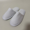 Wholesale Custom White Coral Fleece Closed Toe Hotel Slippers Manufacturer 