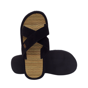 Custom Black Cross Strap Hotel Slippers Bulk Spa & Resort Use Slippers