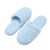 Bulk Blue Coral Fleece Slippers for Hotels & Spas – Comfortable, Customizable, EVE Sole