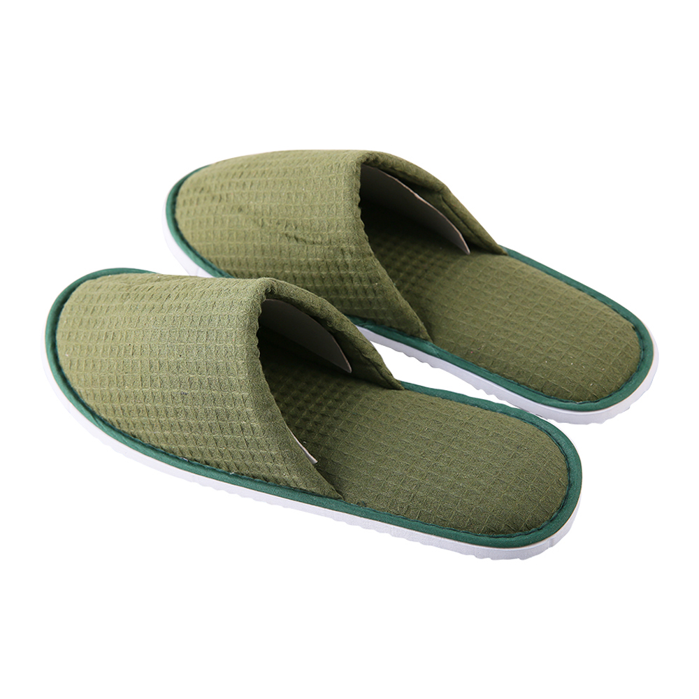 Premium Hotel Waffle Slippers – Soft, Durable, Non-Slip Spa & Guest Room Slippers, Customizable Bulk Supply