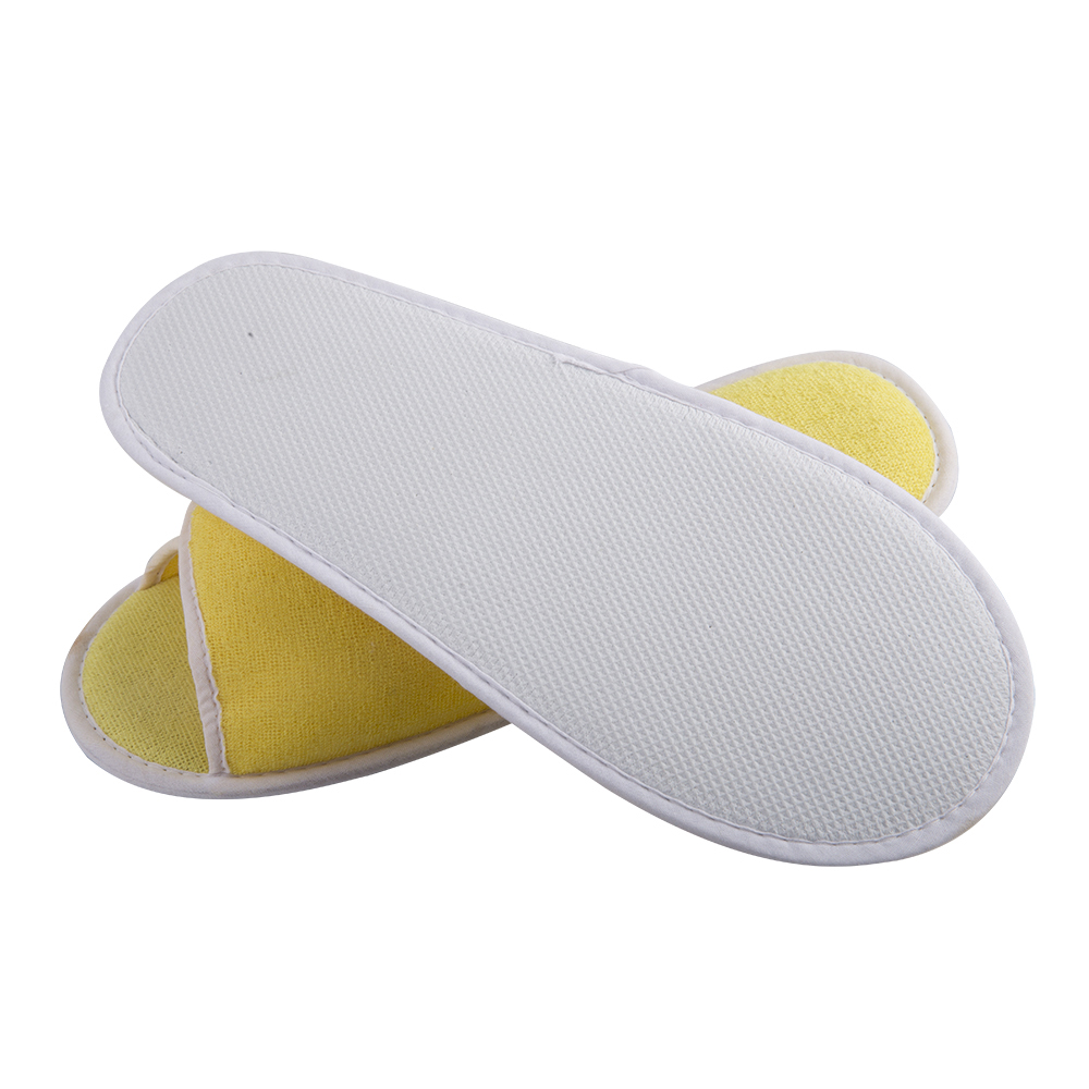 Yellow Medical Disposable Slippers – Non-Slip Hospital & Hotel Guest Slippers Bulk Supply Manufacturer