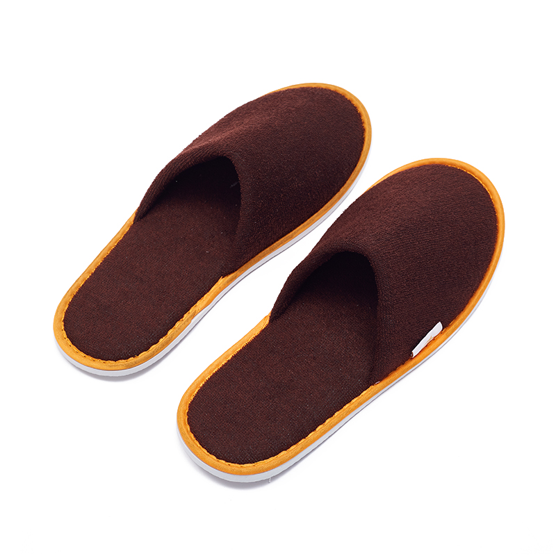 Brown Terry Hotel Spa Slippers – Soft Disposable Guest Slippers Bulk Supply & Custom Manufacturer