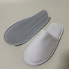 Wholesale Custom White Coral Fleece Closed Toe Hotel Slippers Manufacturer 