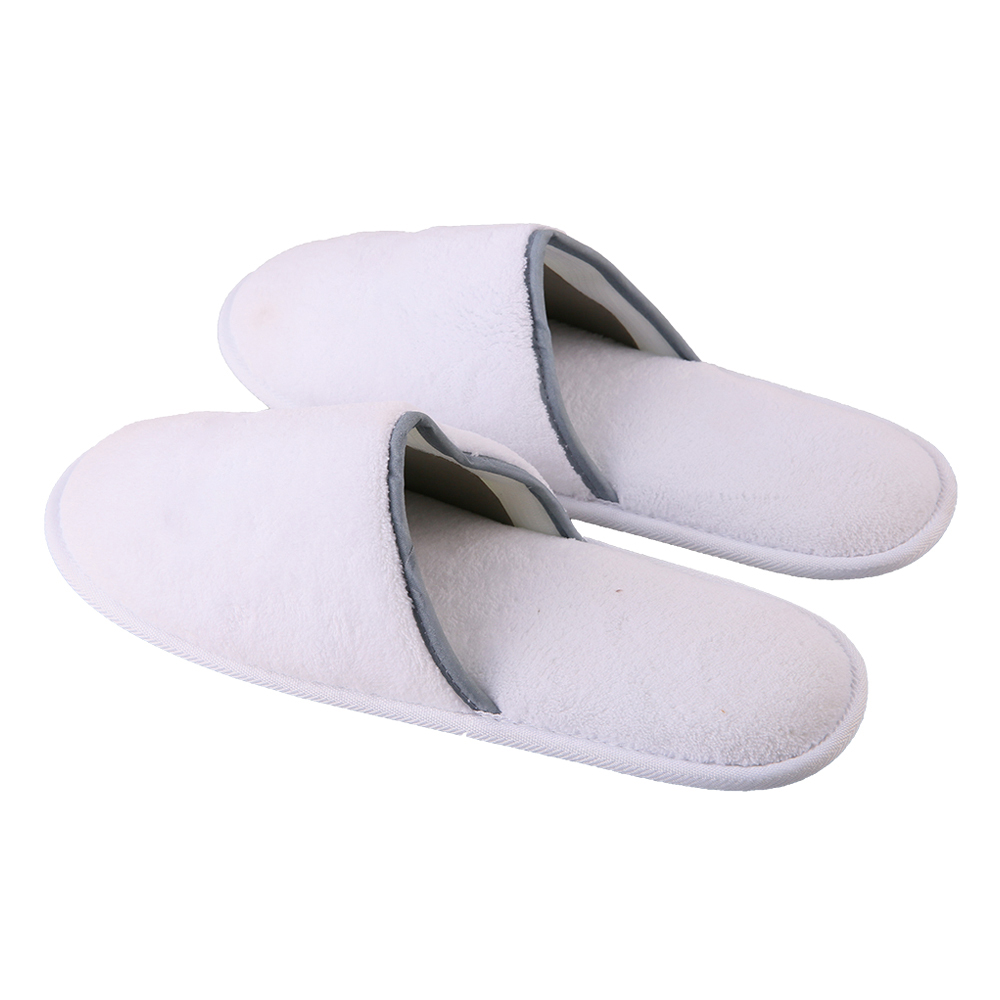 Custom Coral Fleece Hotel Slippers – Luxury Disposable Spa Slippers