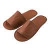 Custom Brown Non-Woven Hotel Slippers – Bulk Disposable EVA Non-Slip Footwear for Hotels, B2B Supplier & Manufacturer
