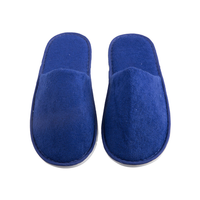 Blue Disposable Spa Slippers with Non-Slip Sole – Hotel Guest Slippers Bulk Supply & Custom Manufacturer