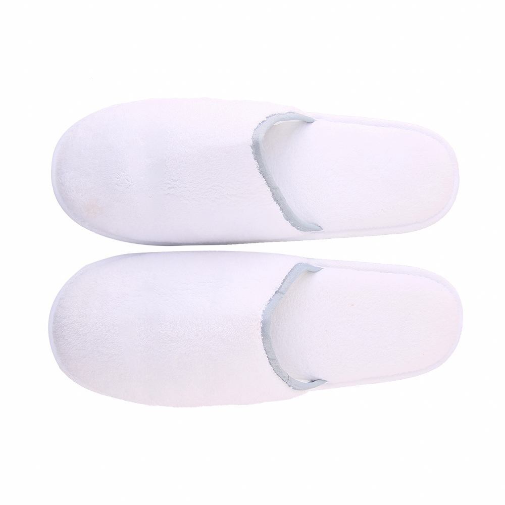 Custom Coral Fleece Hotel Slippers – Luxury Disposable Spa Slippers