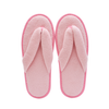 Custom Pink Coral Fleece Spa Flip Flops for Women – Anti-Slip Hotel Slippers Bulk Supply & Manufacturer