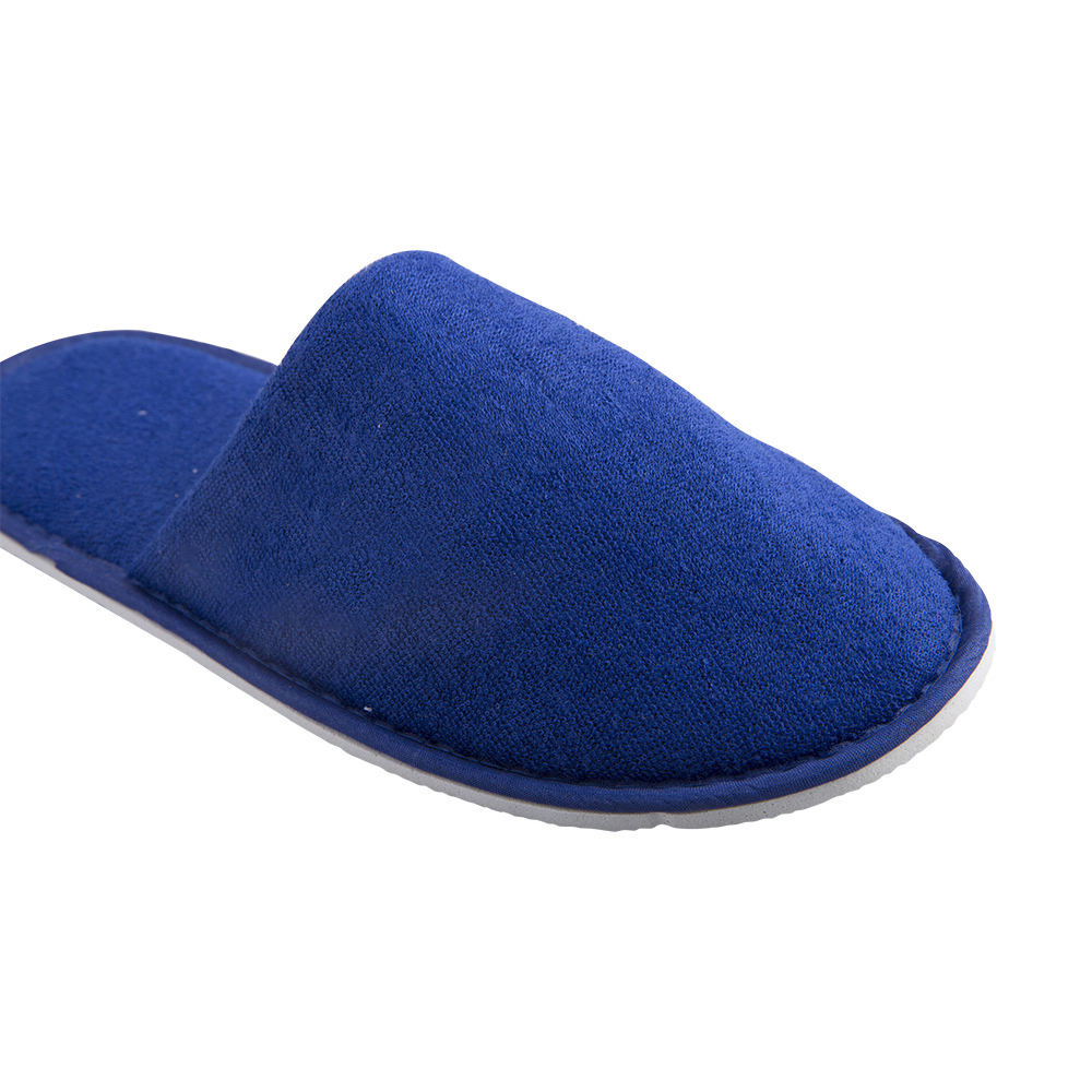 Blue Disposable Spa Slippers with Non-Slip Sole – Hotel Guest Slippers Bulk Supply & Custom Manufacturer