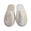 White Velour Closed Toe Hotel Slippers – Soft Hospitality Guest Slippers Bulk Supply & Custom Manufacturer