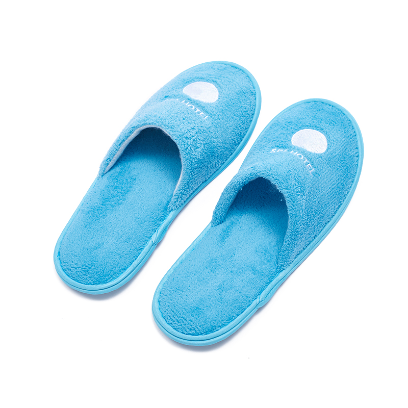 Coral Fleece Hotel Slippers with EVA Sole for Bulk Supply