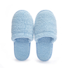 Bulk Blue Coral Fleece Slippers for Hotels & Spas – Comfortable, Customizable, EVE Sole