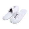 Custom Embroidered Coral Fleece Hotel Slippers – Luxury Soft Disposable SPA & Hospitality Footwear