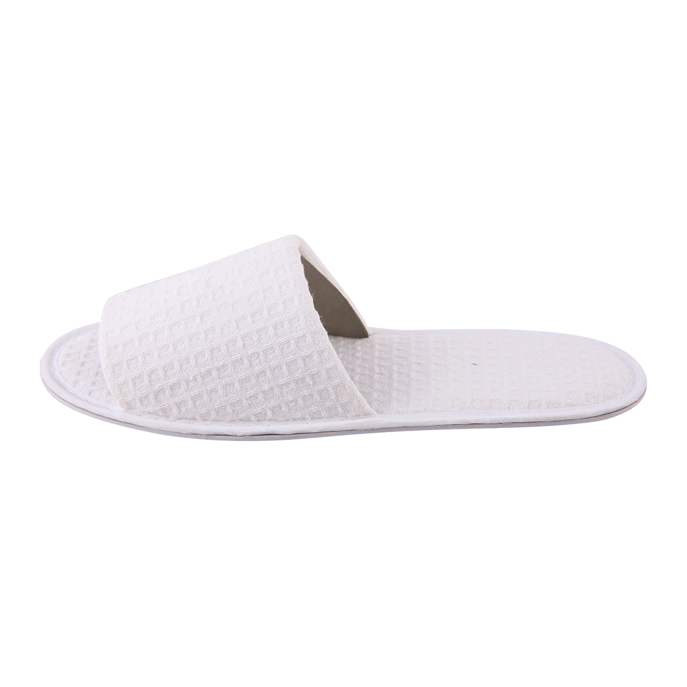 Custom White Waffle Hotel Slippers – Bulk Disposable Spa Footwear for Hotels, B2B Supplier & Manufacturer