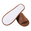 Custom Brown Non-Woven Hotel Slippers – Bulk Disposable EVA Non-Slip Footwear for Hotels, B2B Supplier & Manufacturer
