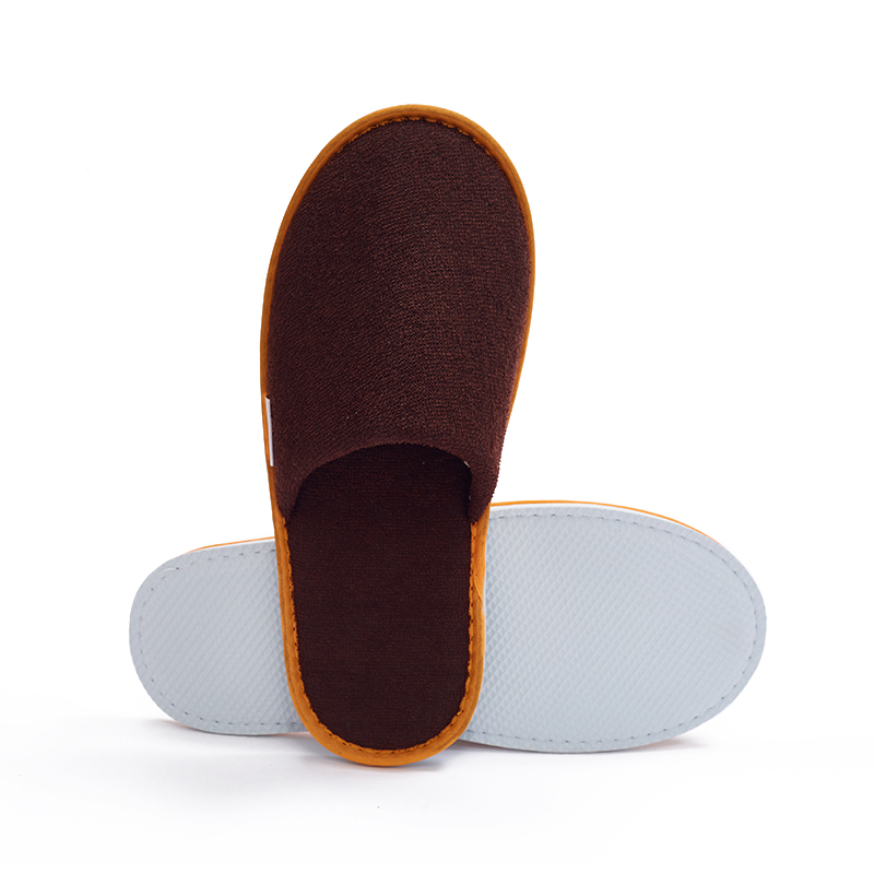 Brown Terry Hotel Spa Slippers – Soft Disposable Guest Slippers Bulk Supply & Custom Manufacturer