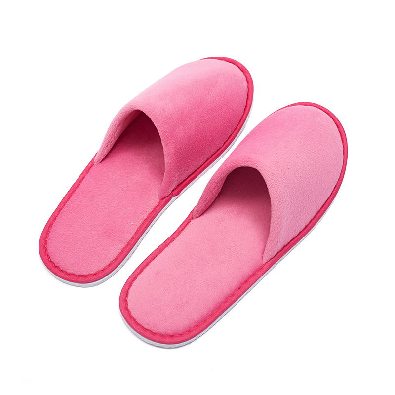 Velour Women’s Hotel Slippers with Non-Slip Sole – Hotel Spa Guest Slippers Bulk Supply & Custom Manufacturer