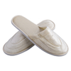 White Velour Closed Toe Hotel Slippers – Soft Hospitality Guest Slippers Bulk Supply & Custom Manufacturer