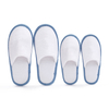 Custom Blue Edge Hotel Slippers – Luxury Disposable Spa Slippers for Hotels and Resorts