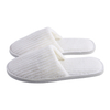 Custom Striped Coral Fleece Slippers Bulk Hotels Slippers for Spa