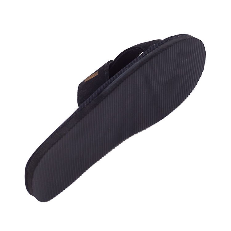Custom Black Cross Strap Hotel Slippers Bulk Spa & Resort Use Slippers