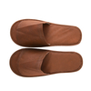 Custom Brown Non-Woven Hotel Slippers – Bulk Disposable EVA Non-Slip Footwear for Hotels, B2B Supplier & Manufacturer
