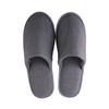 Custom Gray Waffle Hotel Slippers – Soft Non-Slip Spa & Home Comfort, Bulk Supplier & Manufacturer