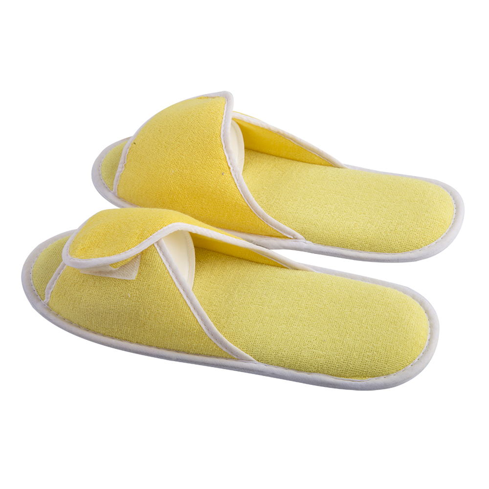 Yellow Medical Disposable Slippers – Non-Slip Hospital & Hotel Guest Slippers Bulk Supply Manufacturer