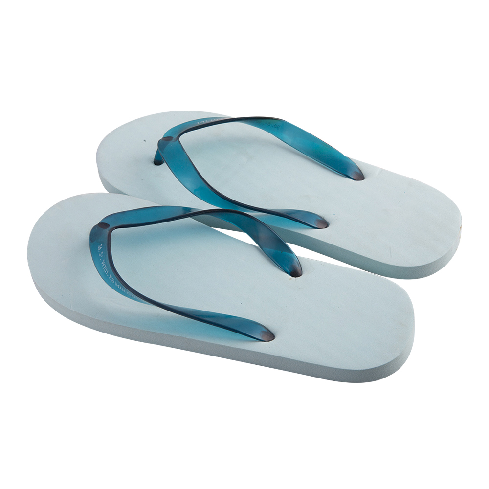 Custom Blue Flip Flops – Minimalist Rubber Sole Beach Sandals Manufacturer