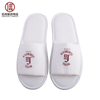 White Open Toe Hotel Slippers - Soft Spa Guest Slippers Wholesale & Custom Factory