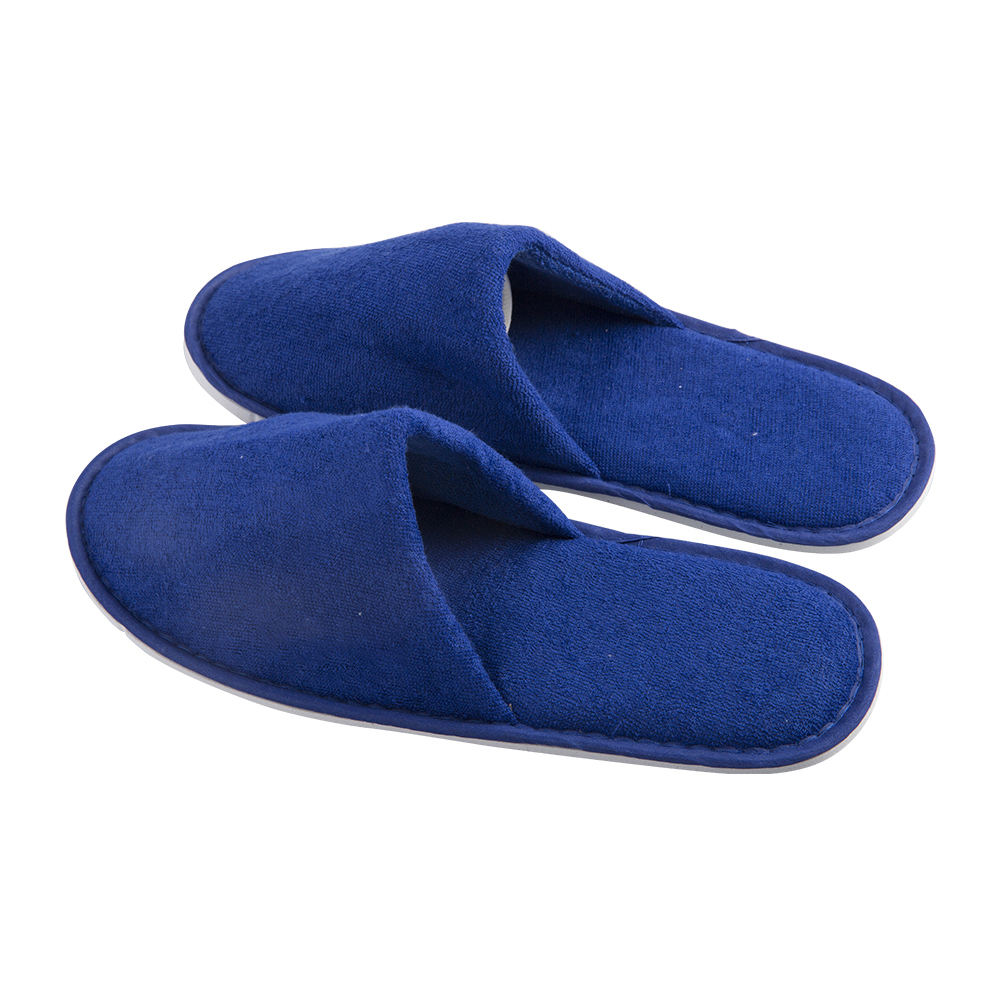 Blue Disposable Spa Slippers with Non-Slip Sole – Hotel Guest Slippers Bulk Supply & Custom Manufacturer