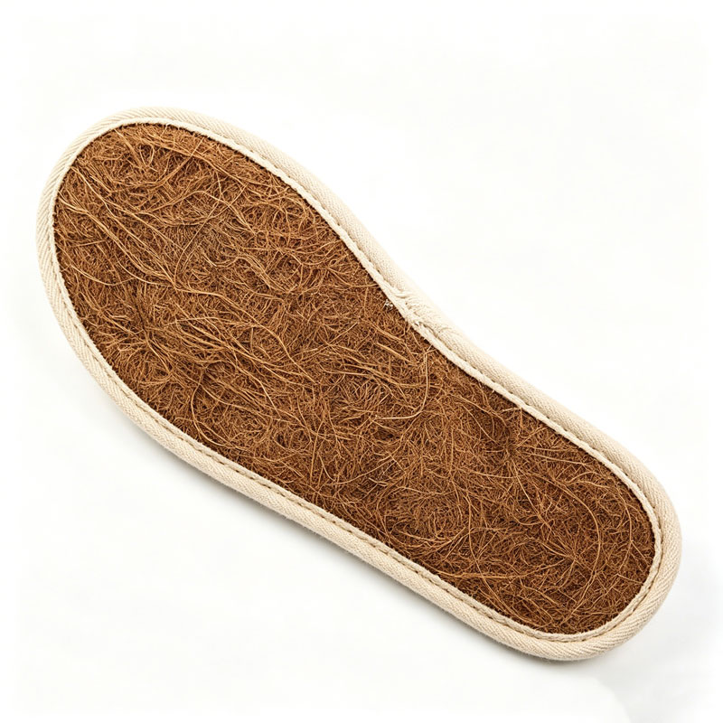Bulk Canvas Hotel Slippers with Coir Anti-Slip Sole for Resorts