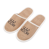 Eco Friendly Linen Hotel Slippers with Cork Sole for Bulk Orders