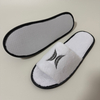 Custom White Open Toe Coral Fleece Hotel Slippers with Embroidered Logo Manufacturer