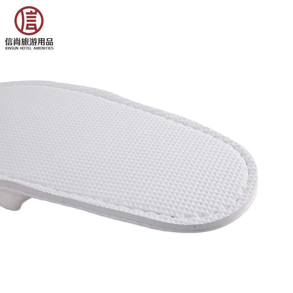 White Coral Fleece Hotel Slippers for Custom Orders