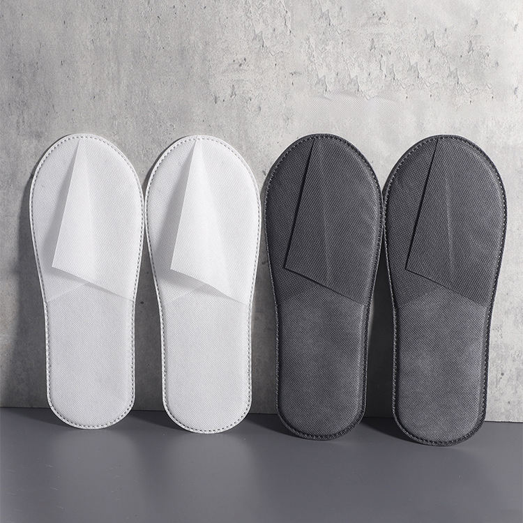 Custom White One-Piece Non-Woven Hotel Slippers – Affordable Disposable Non-Slip Footwear for Hotels & SPA, B2B Supplier & Manufacturer