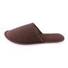 Custom Brown Waffle Hotel Slippers – Spa & Luxury Disposable Footwear for Hotels, B2B Supplier & Manufacturer