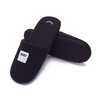 Custom Black Waffle Hotel Slippers – Spa & Luxury Disposable Footwear for Hotels, B2B Supplier & Manufacturer