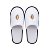 White Hotel Slippers with Embroidered Logo – Custom Spa Guest Slippers Bulk Supply & Factory Direct