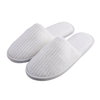 Custom Striped Coral Fleece Slippers Bulk Hotels Slippers for Spa