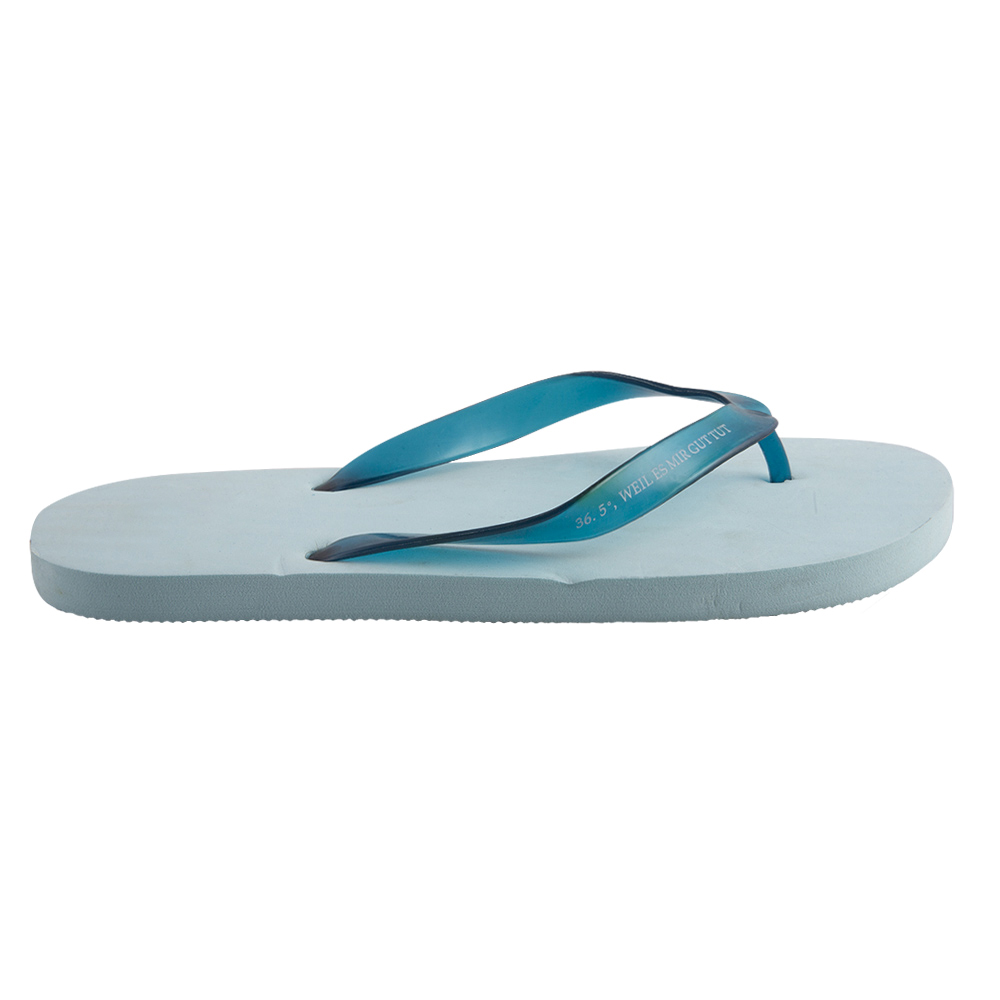 Custom Blue Flip Flops – Minimalist Rubber Sole Beach Sandals Manufacturer