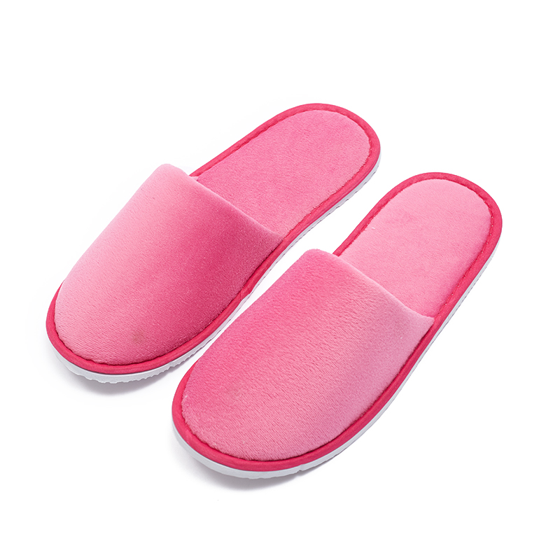 Velour Women’s Hotel Slippers with Non-Slip Sole – Hotel Spa Guest Slippers Bulk Supply & Custom Manufacturer